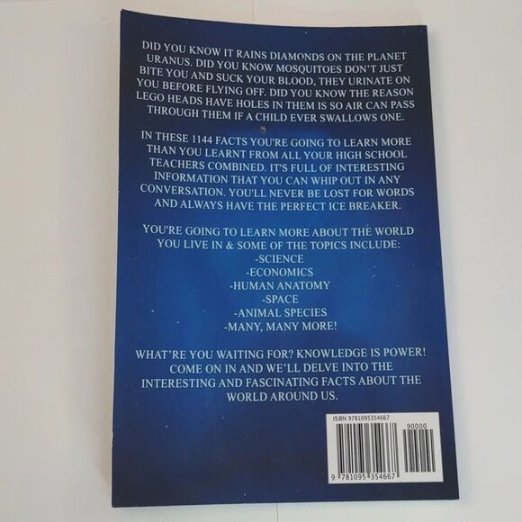 1144 Random, Interesting and Fun Facts You Need to know Book - Picture 2 of 9